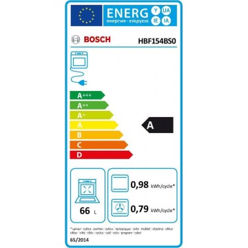 Bosch HBF154BS0 Φούρνος άνω Πάγκου 66lt χωρίς Εστίες Π59.4εκ. Inox